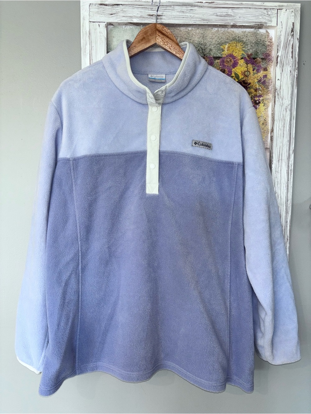 Columbia Benton Springs Half Snap Fleece Pullover Outdoor Purple/Lavender 3X
